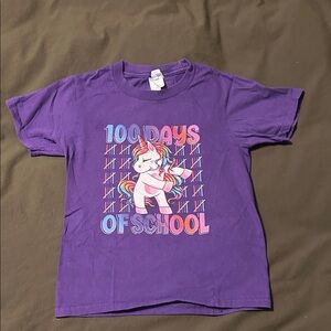 Unicorn 100 Days of School T-shirt Spirit Week